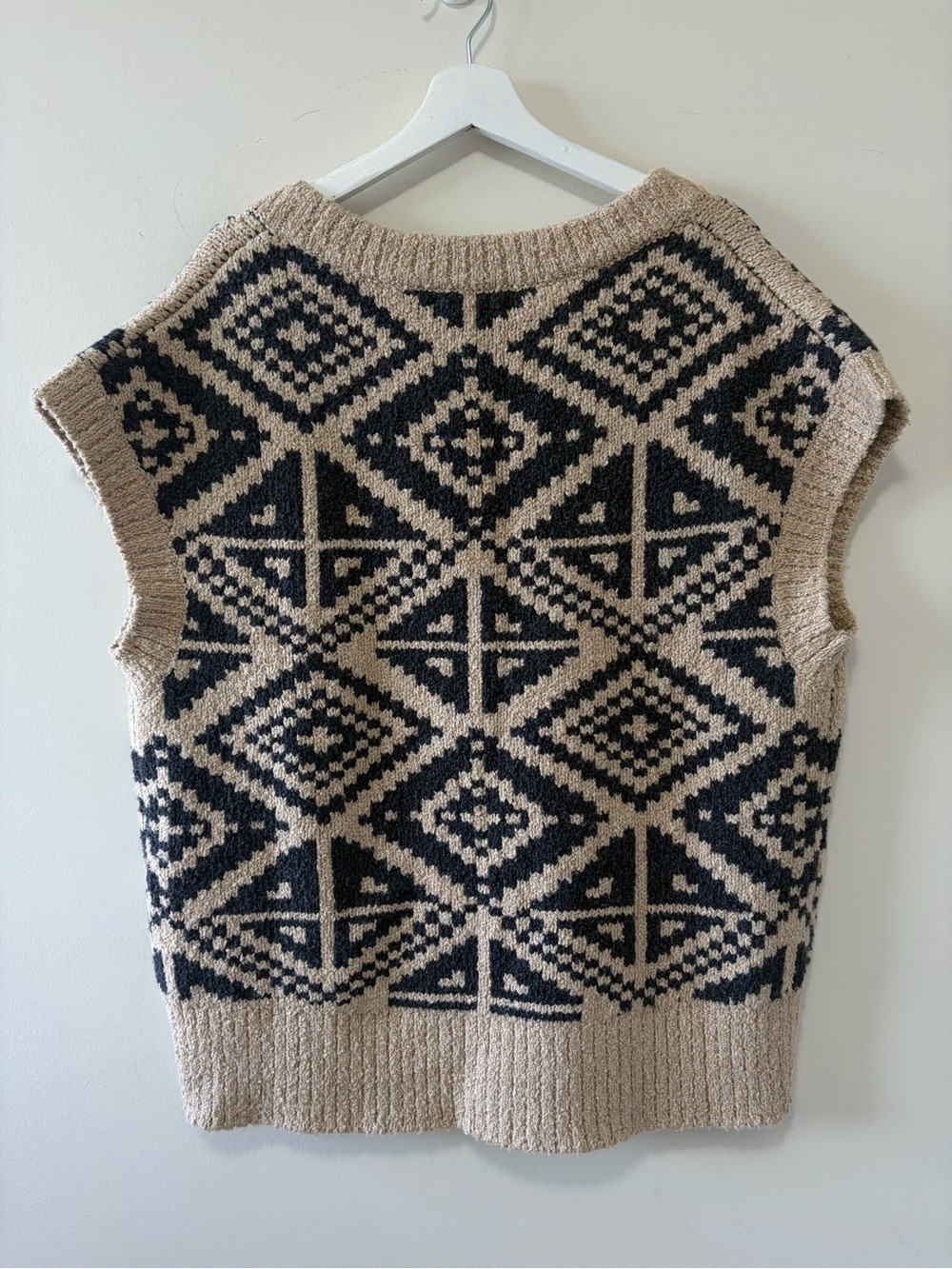 Banana republic Wool Blend HERITAGE OVERSIZED SWEATER VEST Size M/L - Picture 6 of 12